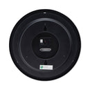 Universal Deluxe 13 1/2" Indoor/Outdoor Atomic Clock, 13.5" Overall Diameter, Black Case, 1 AA (sold separately)