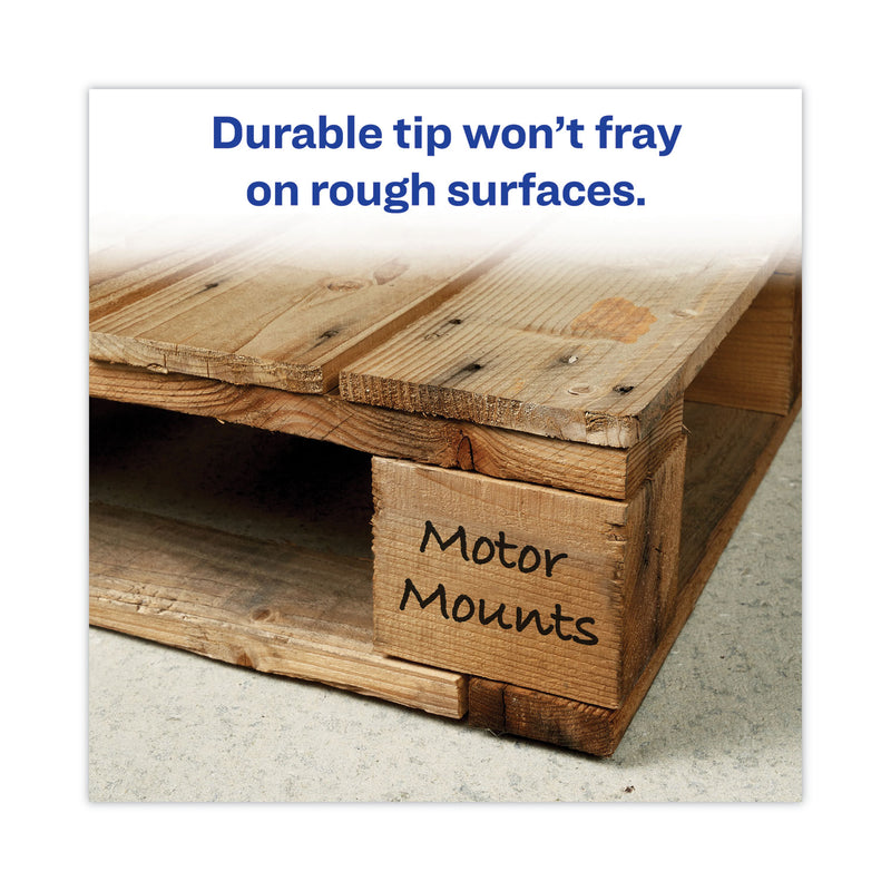 Avery MARKS A LOT Large Desk-Style Permanent Marker Value Pack, Broad Chisel Tip, Black, 36/Pack (98206)