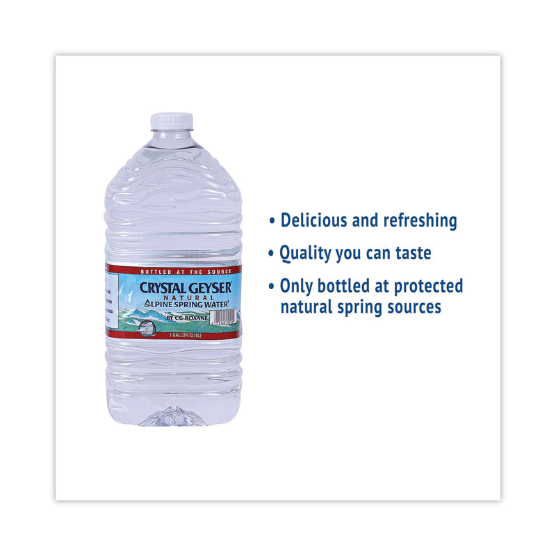 Crystal Geyser Alpine Spring Water, 1 Gal Bottle, 6/Case