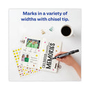 Avery MARKS A LOT Large Desk-Style Permanent Marker, Broad Chisel Tip, Black, Dozen (8888)