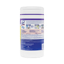 LYSOL Dual Action Disinfecting Wipes, 7 x 7.5, Citrus, White/Purple, 75/Canister