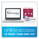 Adams Five-Part 1099-NEC Online Tax Kit, Five-Part Carbonless, 3.66 x 8.5, 15/Pack
