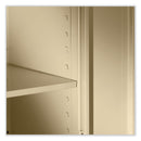 Tennsco 72" High Standard Cabinet (Assembled), 36 x 18 x 72, Black