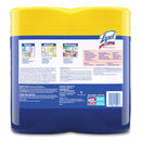 LYSOL Disinfecting Wipes, 7 x 7.25, Lemon and Lime Blossom, 80 Wipes/Canister, 2 Canisters/Pack, 3 Packs/Carton