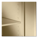 Tennsco 78" High Deluxe Cabinet, 36w x 24d x 78h, Black