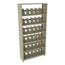Tennsco Snap-Together Steel Six-Shelf Closed Starter Set, 36w x 12d x 76h, Sand
