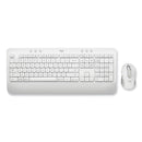 Logitech Signature MK650 Wireless Keyboard and Mouse Combo for Business, 2.4 GHz Frequency/32 ft Wireless Range, Off White