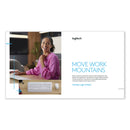 Logitech Signature MK650 Wireless Keyboard and Mouse Combo for Business, 2.4 GHz Frequency/32 ft Wireless Range, Off White