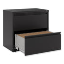 Alera Lateral File, 2 Legal/Letter-Size File Drawers, Black, 30" x 18.63" x 28"