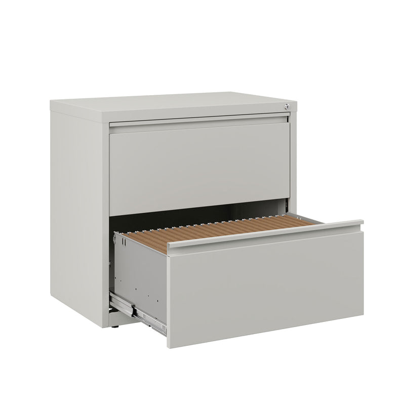 Alera Lateral File, 2 Legal/Letter-Size File Drawers, Light Gray, 30" x 18.63" x 28"