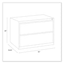 Alera Lateral File, 2 Legal/Letter-Size File Drawers, Light Gray, 30" x 18.63" x 28"