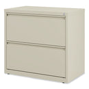 Alera Lateral File, 2 Legal/Letter-Size File Drawers, Putty, 30" x 18.63" x 28"