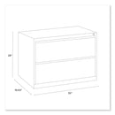 Alera Lateral File, 2 Legal/Letter-Size File Drawers, Putty, 30" x 18.63" x 28"
