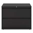 Alera Lateral File, 2 Legal/Letter-Size File Drawers, Black, 36" x 18" x 28"
