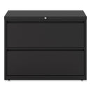 Alera Lateral File, 2 Legal/Letter-Size File Drawers, Black, 36" x 18" x 28"