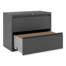 Alera Lateral File, 2 Legal/Letter/A4/A5-Size File Drawers, Charcoal, 36" x 18" x 28"