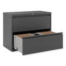 Alera Lateral File, 2 Legal/Letter/A4/A5-Size File Drawers, Charcoal, 36" x 18" x 28"