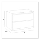 Alera Lateral File, 2 Legal/Letter-Size File Drawers, Putty, 36" x 18" x 28"