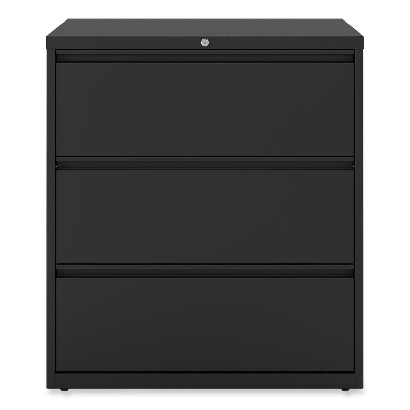 Alera Lateral File, 3 Legal/Letter/A4/A5-Size File Drawers, Black, 36" x 18.63" x 40.25"