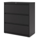 Alera Lateral File, 3 Legal/Letter/A4/A5-Size File Drawers, Black, 36" x 18.63" x 40.25"