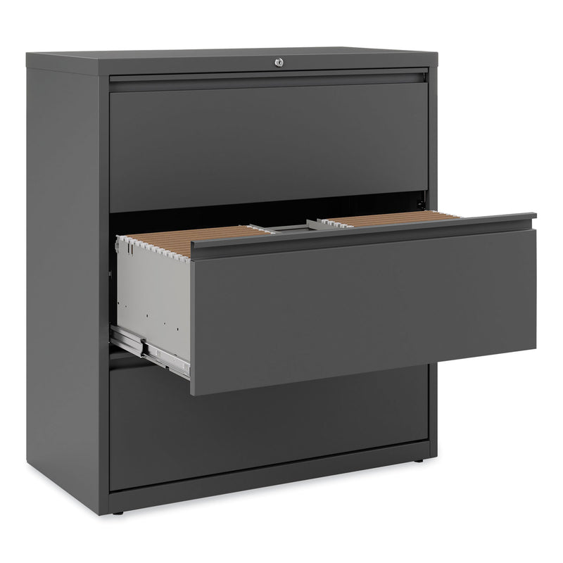 Alera Lateral File, 3 Legal/Letter/A4/A5-Size File Drawers, Charcoal, 36" x 18.63" x 40.25"