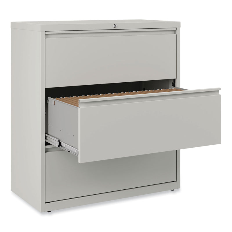 Alera Lateral File, 3 Legal/Letter/A4/A5-Size File Drawers, Light Gray, 36" x 18.63" x 40.25"
