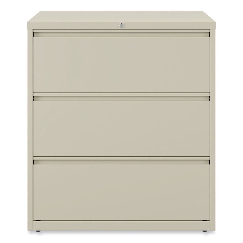 Alera Lateral File, 3 Legal/Letter/A4/A5-Size File Drawers, Putty, 36" x 18.63" x 40.25"