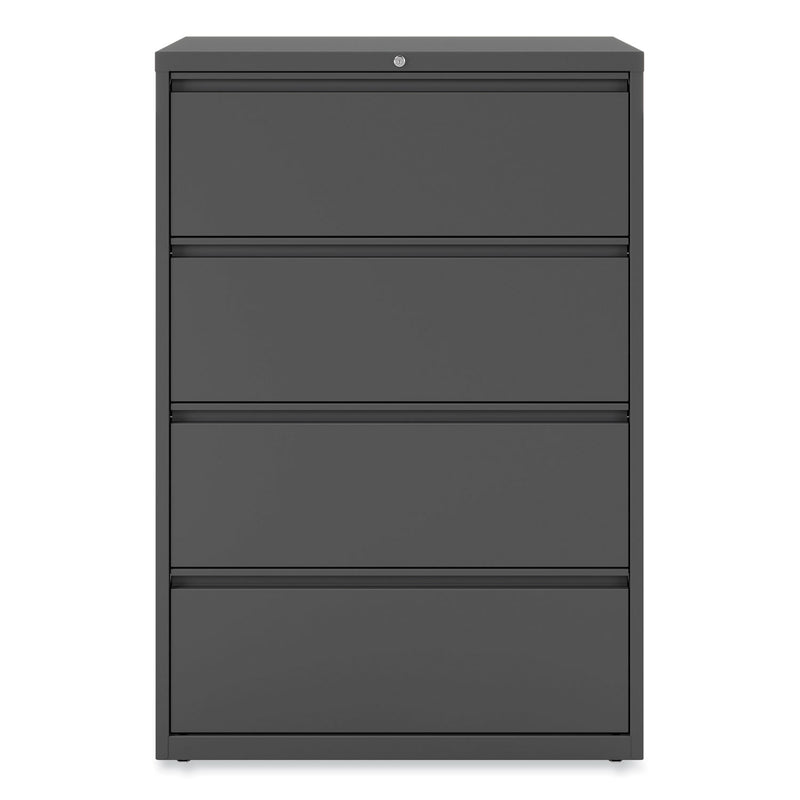 Alera Lateral File, 4 Legal/Letter/A4/A5-Size File Drawers, Charcoal, 36" x 18.63" x 52.5"