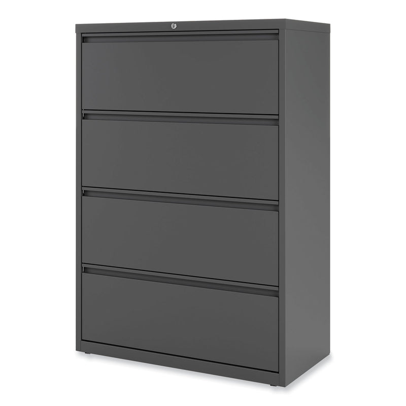 Alera Lateral File, 4 Legal/Letter/A4/A5-Size File Drawers, Charcoal, 36" x 18.63" x 52.5"