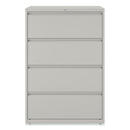 Alera Lateral File, 4 Legal/Letter-Size File Drawers, Light Gray, 36" x 18.63" x 52.5"
