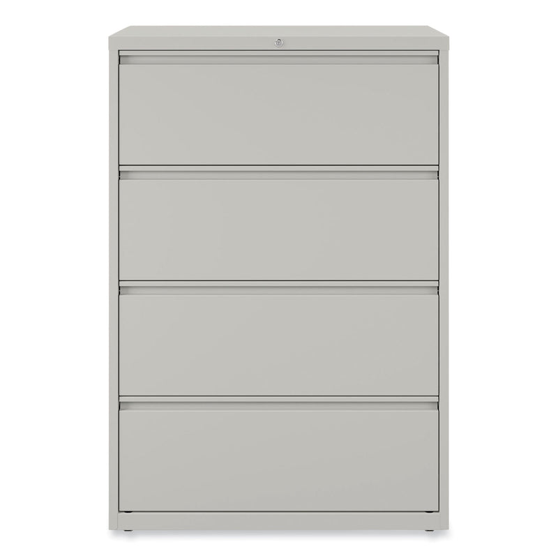 Alera Lateral File, 4 Legal/Letter-Size File Drawers, Light Gray, 36" x 18.63" x 52.5"