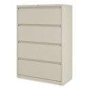 Alera Lateral File, 4 Legal/Letter-Size File Drawers, Putty, 36" x 18.63" x 52.5"