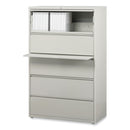 Alera Lateral File, 5 Legal/Letter/A4/A5-Size File Drawers, Light Gray, 36" x 18.63" x 67.63"