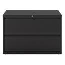 Alera Lateral File, 2 Legal/Letter-Size File Drawers, Black, 42" x 18.63" x 28"