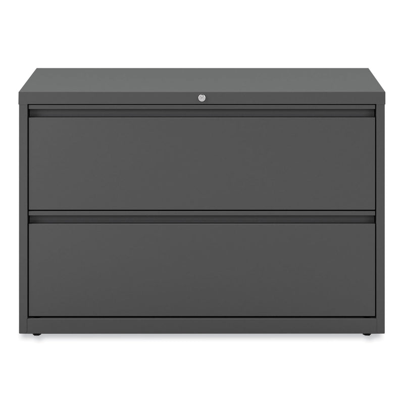 Alera Lateral File, 2 Legal/Letter-Size File Drawers, Charcoal, 42" x 18.63" x 28"