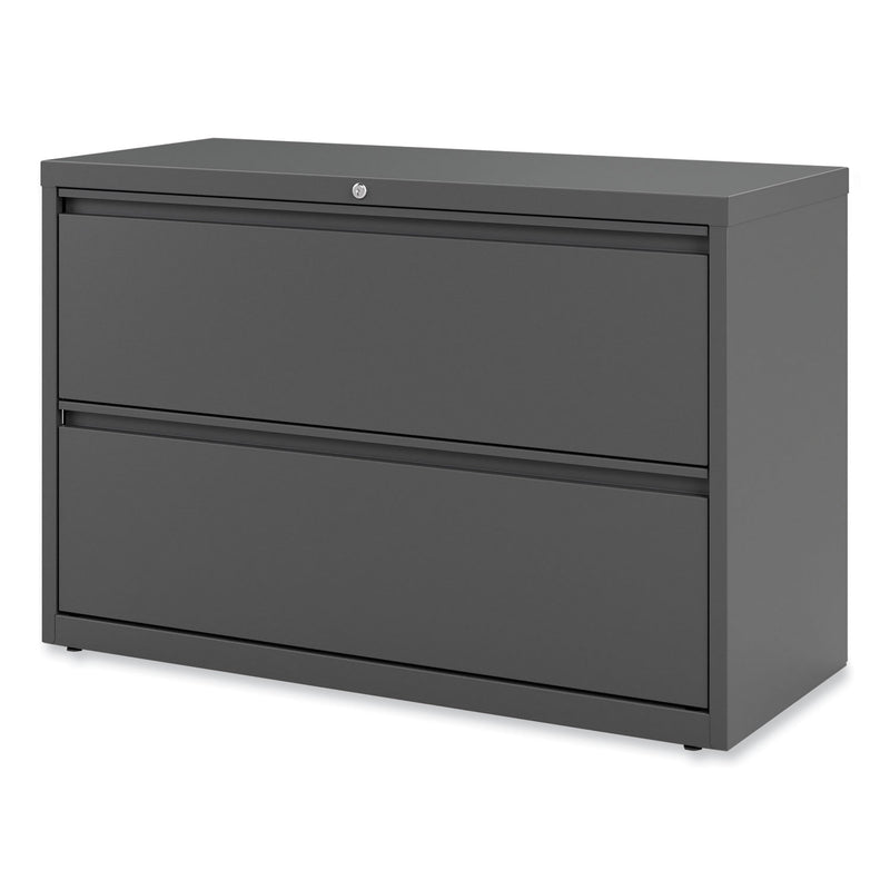 Alera Lateral File, 2 Legal/Letter-Size File Drawers, Charcoal, 42" x 18.63" x 28"