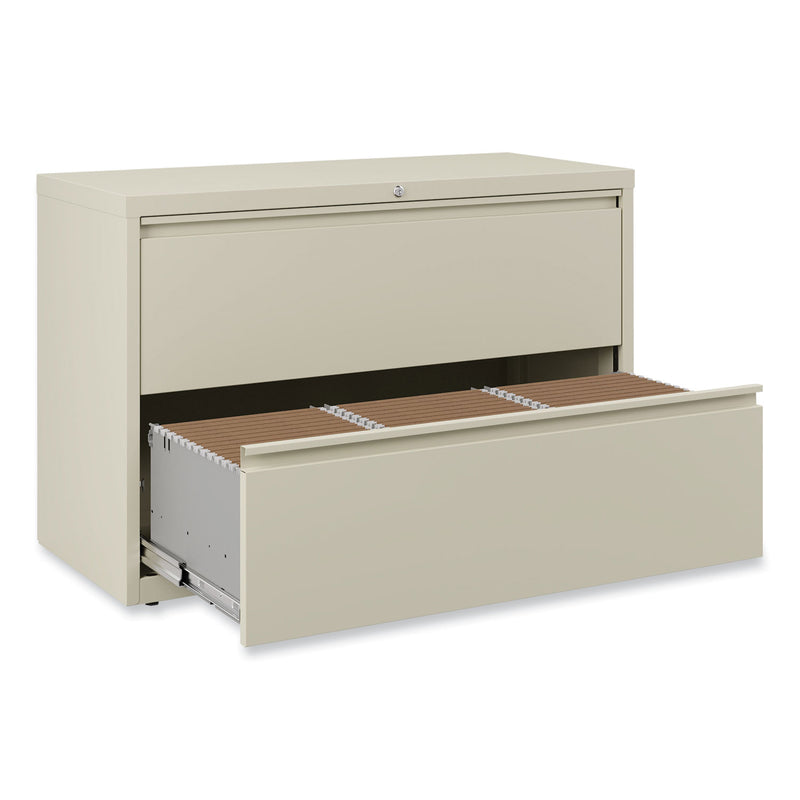 Alera Lateral File, 2 Legal/Letter-Size File Drawers, Putty, 42" x 18.63" x 28"