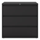 Alera Lateral File, 3 Legal/Letter/A4/A5-Size File Drawers, Black, 42" x 18.63" x 40.25"