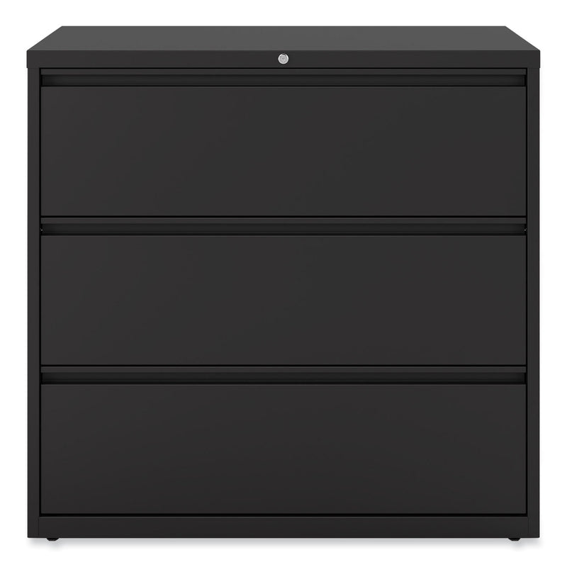 Alera Lateral File, 3 Legal/Letter/A4/A5-Size File Drawers, Black, 42" x 18.63" x 40.25"