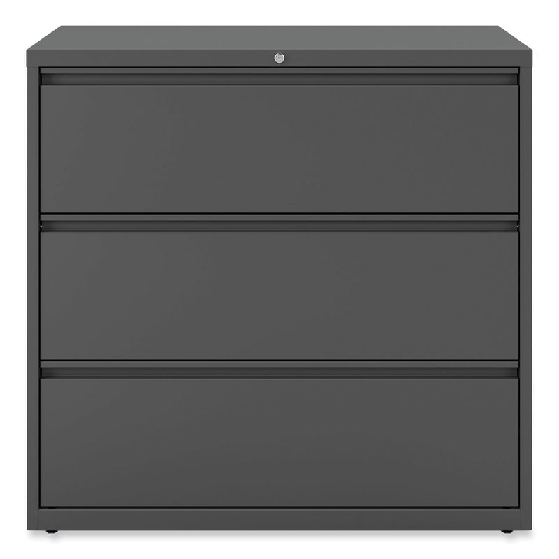 Alera Lateral File, 3 Legal/Letter/A4/A5-Size File Drawers, Charcoal, 42" x 18.63" x 40.25"