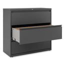 Alera Lateral File, 3 Legal/Letter/A4/A5-Size File Drawers, Charcoal, 42" x 18.63" x 40.25"