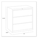 Alera Lateral File, 3 Legal/Letter/A4/A5-Size File Drawers, Light Gray, 42" x 18.63" x 40.25"