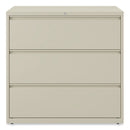 Alera Lateral File, 3 Legal/Letter/A4/A5-Size File Drawers, Putty, 42" x 18.63" x 40.25"