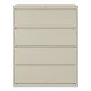 Alera Lateral File, 4 Legal/Letter-Size File Drawers, Putty, 42" x 18.63" x 52.5"