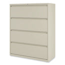 Alera Lateral File, 4 Legal/Letter-Size File Drawers, Putty, 42" x 18.63" x 52.5"