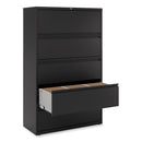 Alera Lateral File, 5 Legal/Letter/A4/A5-Size File Drawers, Black, 42" x 18.63" x 67.63"
