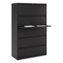 Alera Lateral File, 5 Legal/Letter/A4/A5-Size File Drawers, Black, 42" x 18.63" x 67.63"