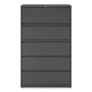 Alera Lateral File, 5 Legal/Letter/A4/A5-Size File Drawers, Charcoal, 42" x 18.63" x 67.63"