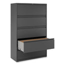 Alera Lateral File, 5 Legal/Letter/A4/A5-Size File Drawers, Charcoal, 42" x 18.63" x 67.63"