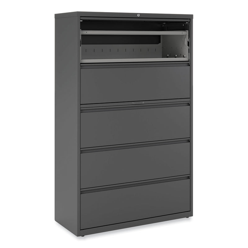Alera Lateral File, 5 Legal/Letter/A4/A5-Size File Drawers, Charcoal, 42" x 18.63" x 67.63"